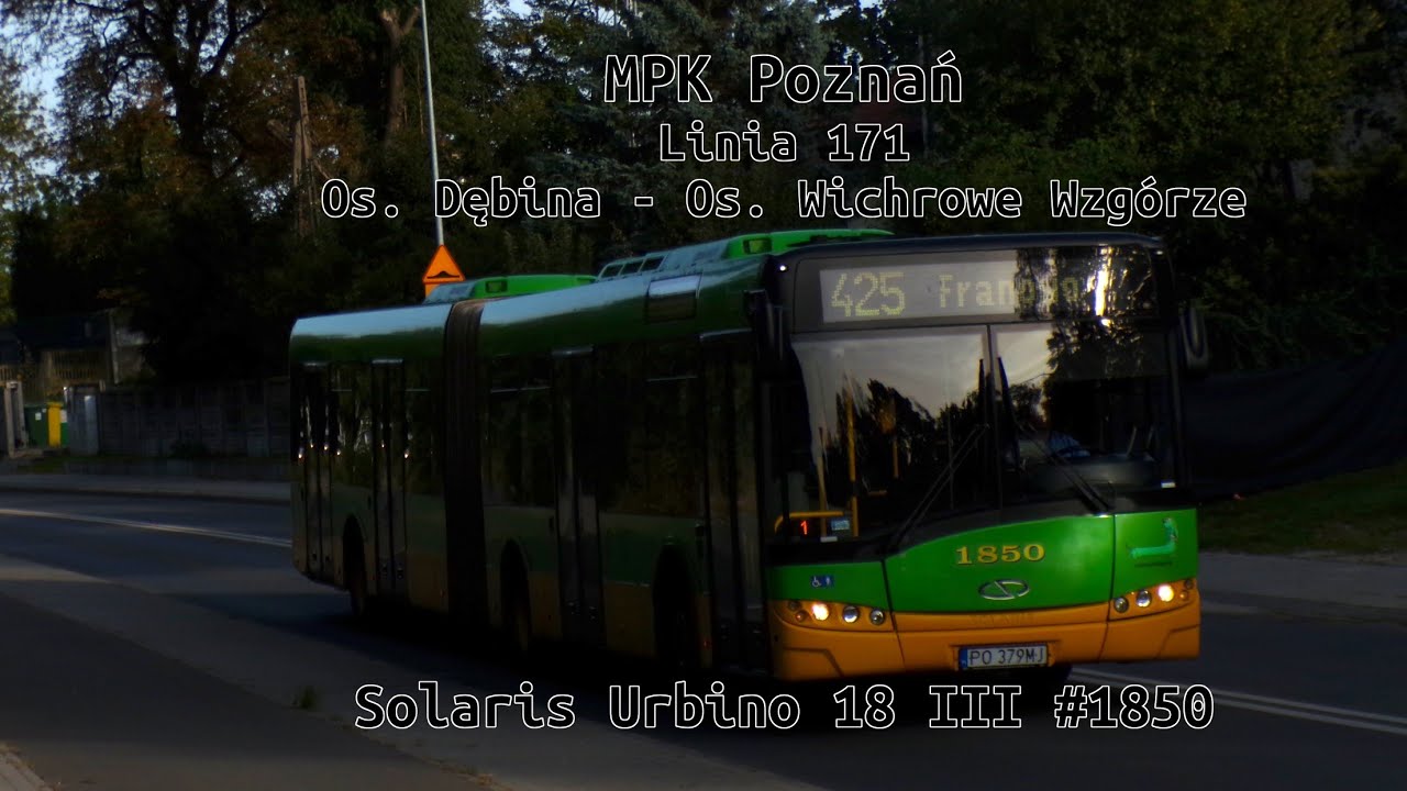MPK Poznań - Solaris Urbino 18 III #1850 - Linia 171