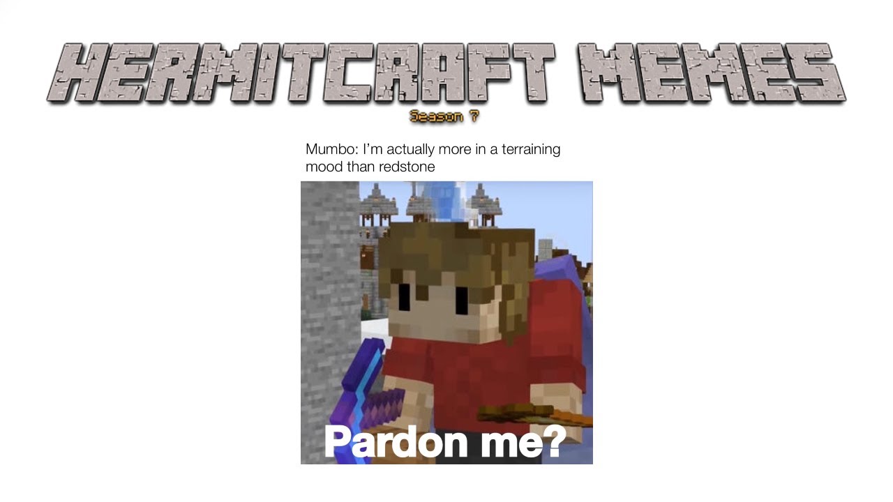 Hermitcraft season 7 memes V31 | SECRET TUNNEL, SECRET TUNNEL