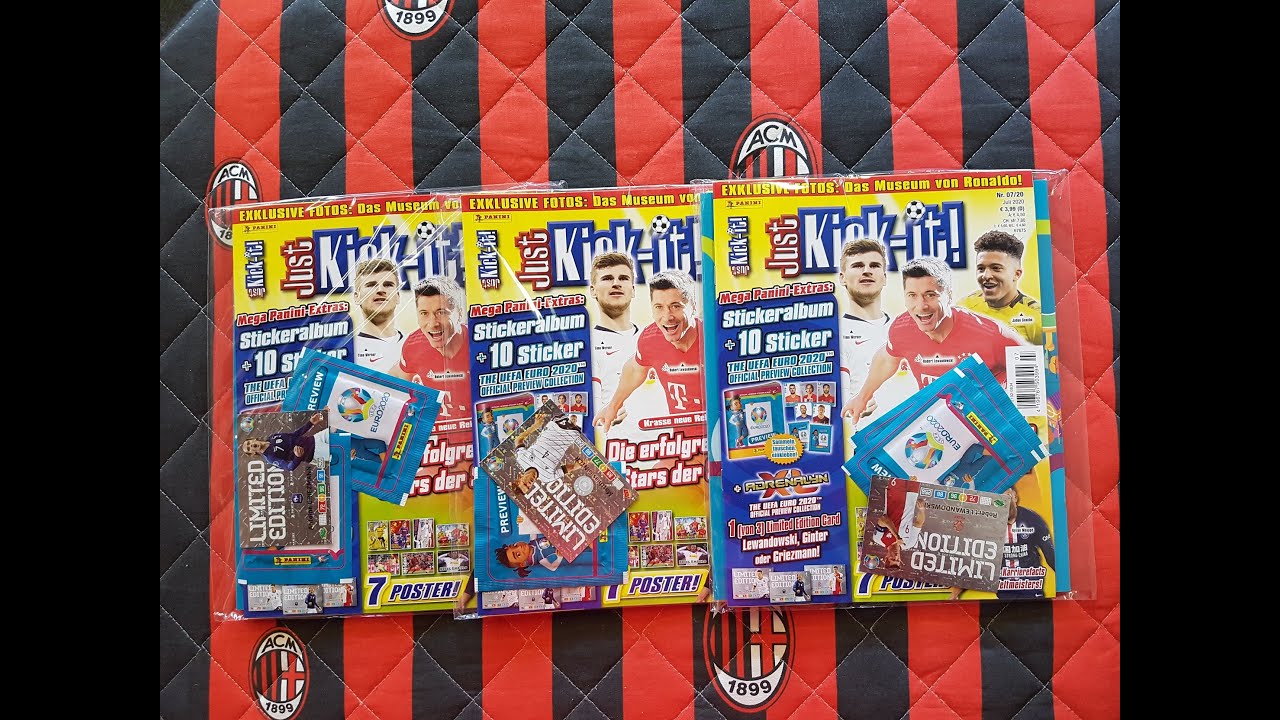 HIT!!! NOWOŚĆ!!! NIEMIECKIE GAZETY JUST KICK IT NR.7 - 3 RODZAJE LIMITEK + NAKLEJKI Z EURO 2020 !!!