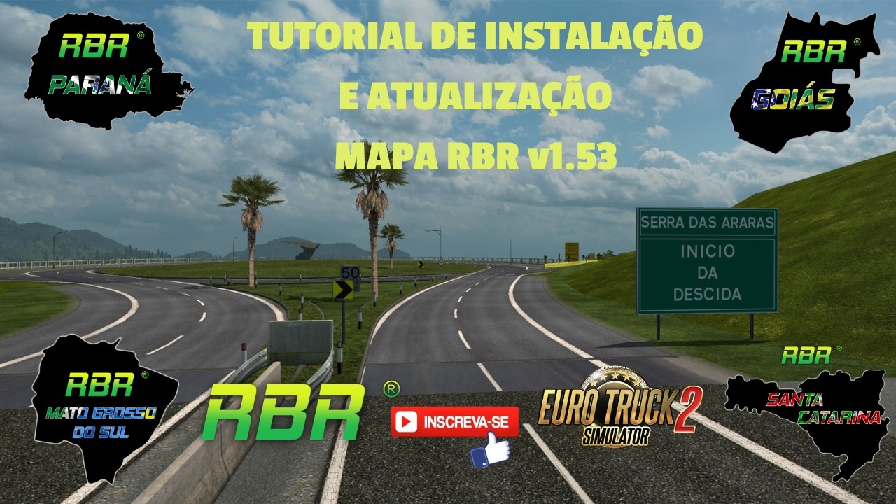 Tutorial Completo Como Instalar e Atualizar o Mapa RBR 1.55 no Euro Truck Simulator 2