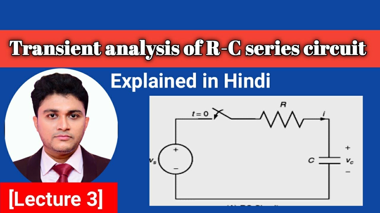 Transient analysis of RC series circuit in Hindi || Network Theory