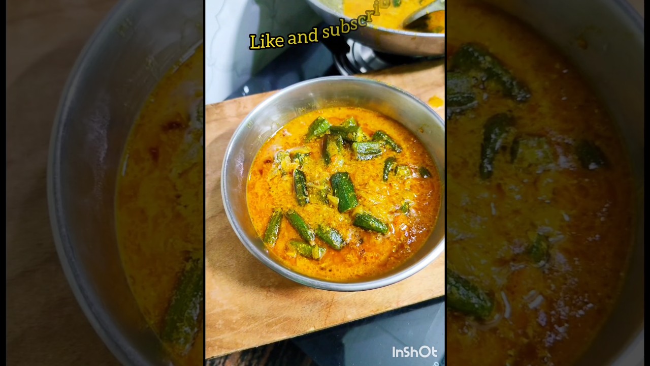 Sarso Masala bhindi recipe !#food #shorts #cooking #youtubeshorts #viral #poonamscookingfood
