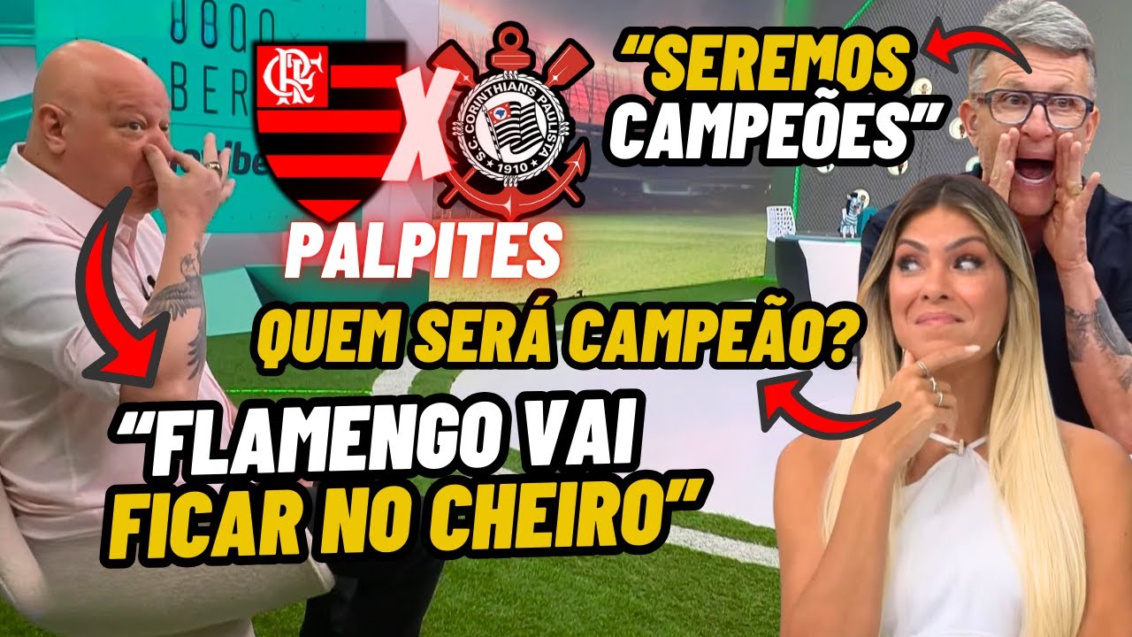 Neto e Ronaldo PROVOCAM e CRAVAM PALPITES para FLAMENGO X CORINTHIANS | MANO A MANO Jogo Aberto