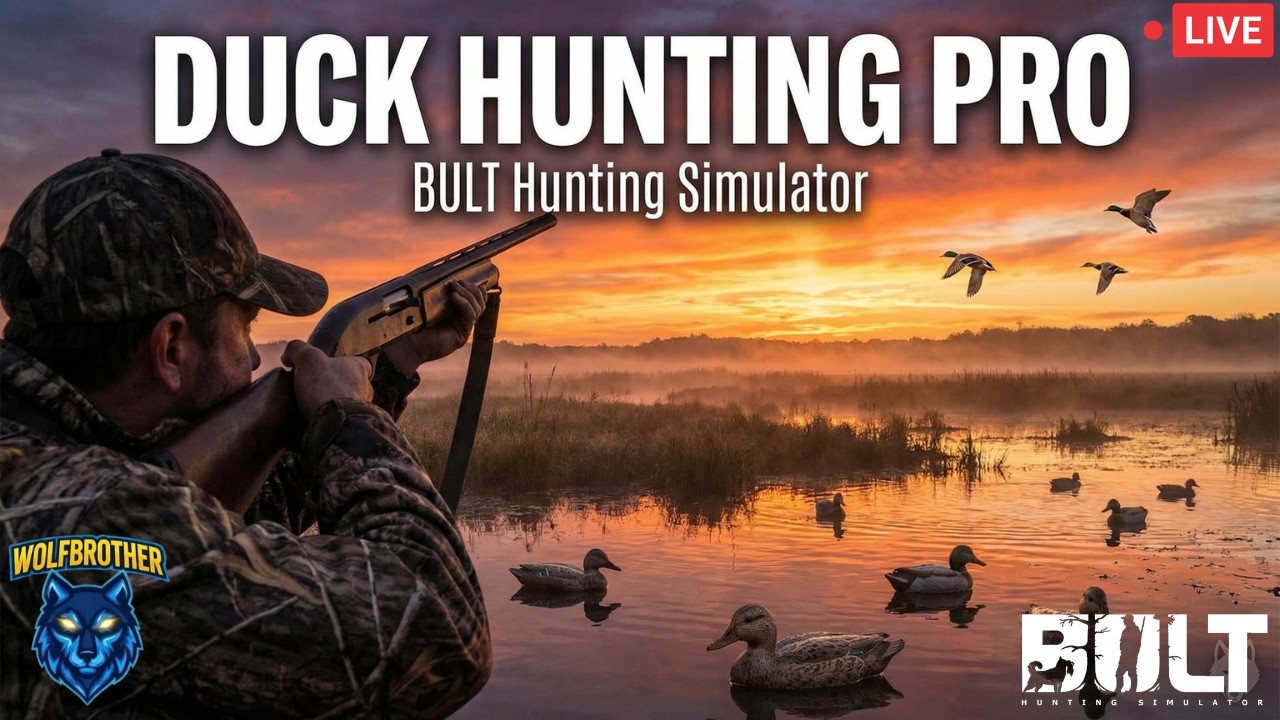 Live BULT Hunting Simulator: Duck Hunting With Decoys Like A Pro - 9 PM CET Stream! 🦆