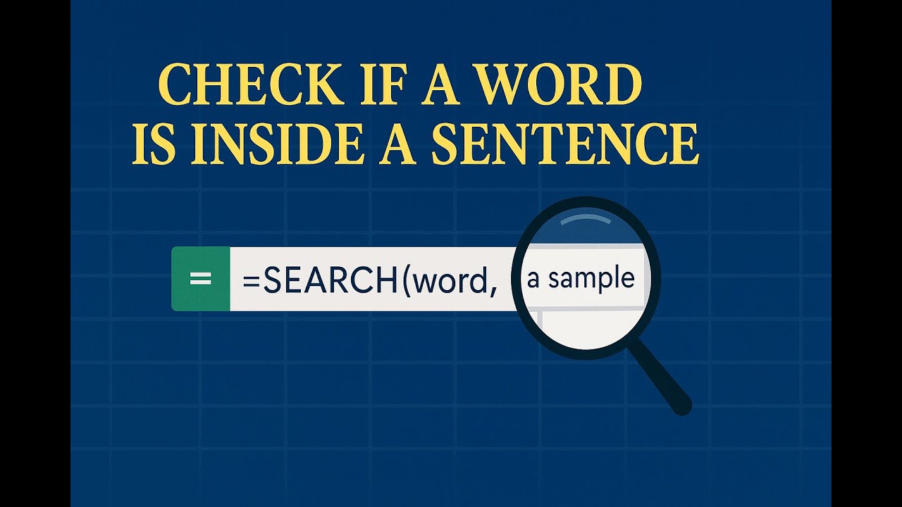 How to Check if a Specific Word is in a Sentence