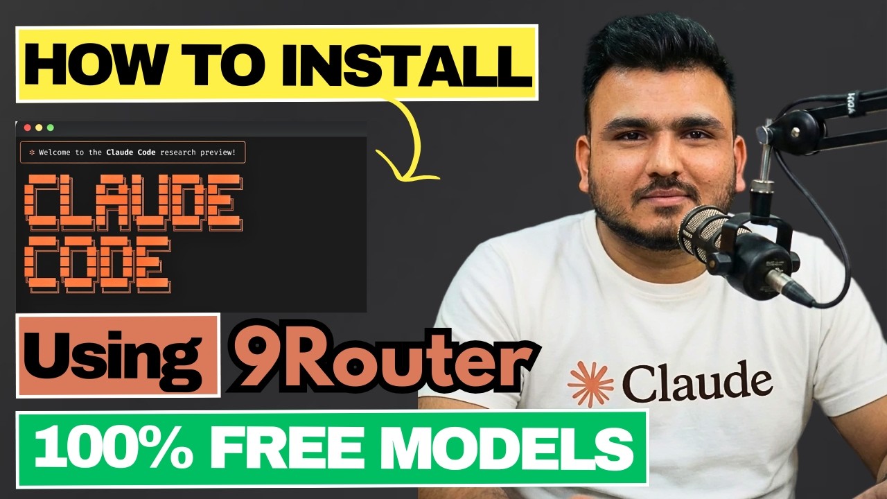 Claude Code: Бесплатное неограниченное количество моделей ИИ с 9Router (без ежемесячной платы) #c...