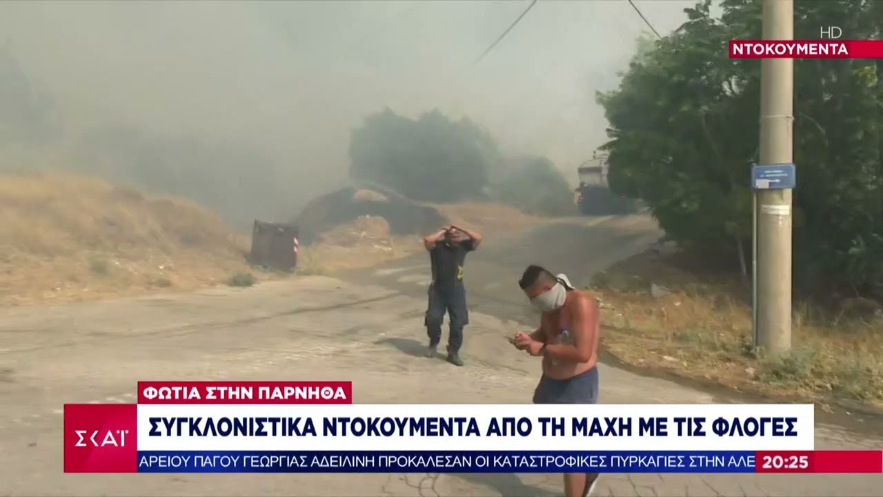 Φωτιά στην Πάρνηθα: Συγκλονιστικά ντοκουμέντα από τη μάχη με τις φλόγες| Βραδινό Δελτίο | 23/08/2023