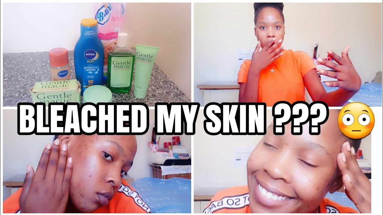 GENTLE MAGIC BLEACHED MY SKIN / gentle magic review/South African youtuber