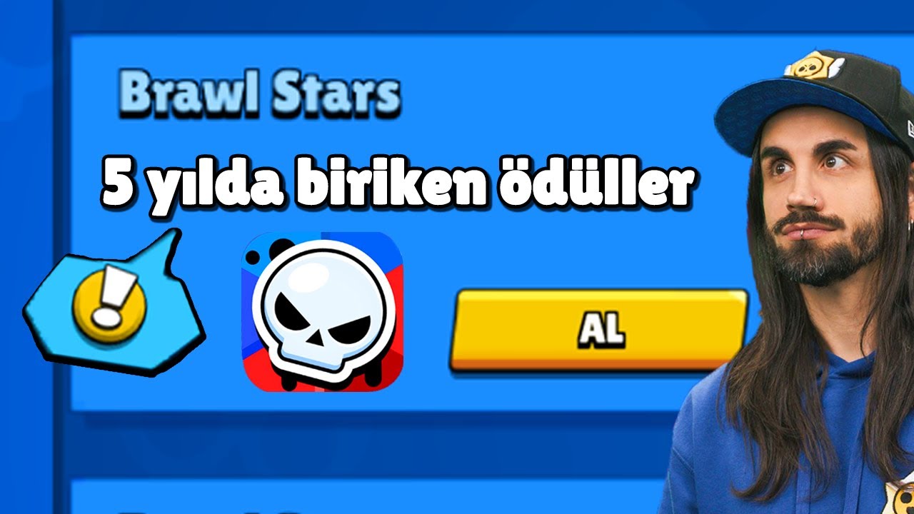 5 YILLIK BİRİKEN ÖDÜLLERİ TOPLADIM! Brawl Stars