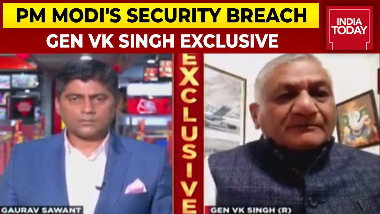 PM Modi's Security Breach: Union Minister Gen VK Singh Reacts, Says Punjab Govt's Excuses Flimsy