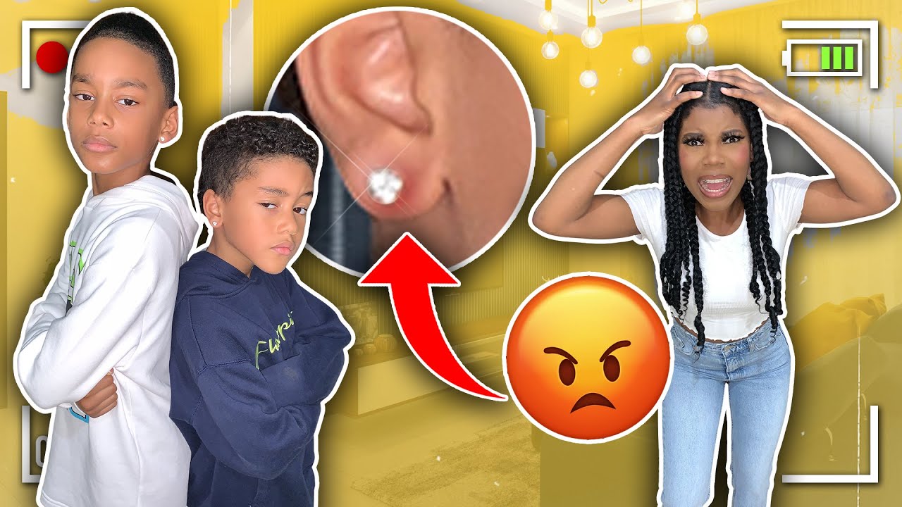 MASON AND MICAH GOT THIER EARS PIERCED!! *Gone Wrong*