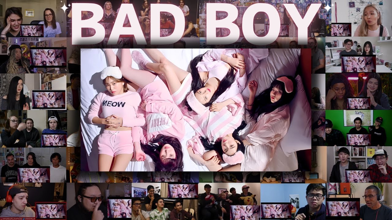 Red Velvet 레드벨벳 'Bad Boy' MV Reaction Mashup 4K