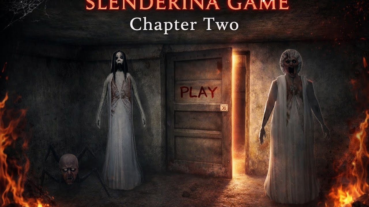 Slendrina Chapter 2 = Pure Horror 😨Can you handle this much fear? 👻🔥Watch the full video! 🎮📚#funny 