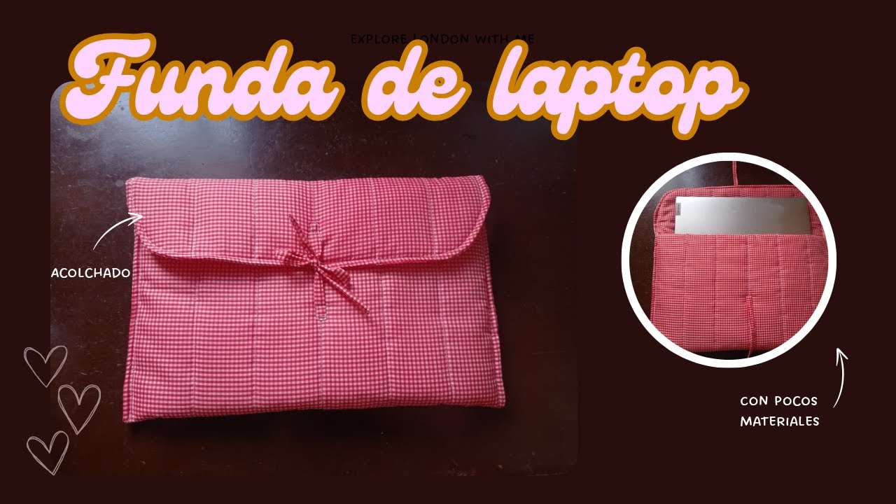 FUNDA PARA LAPTOP (tutorial fácil y rápido)