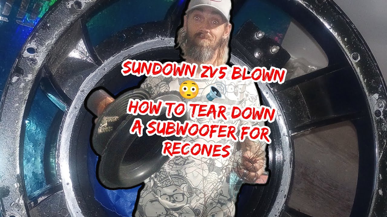 😳😳😳Sundown ZV5 15 d2 blown...needs a new coil🔊🔊🔊