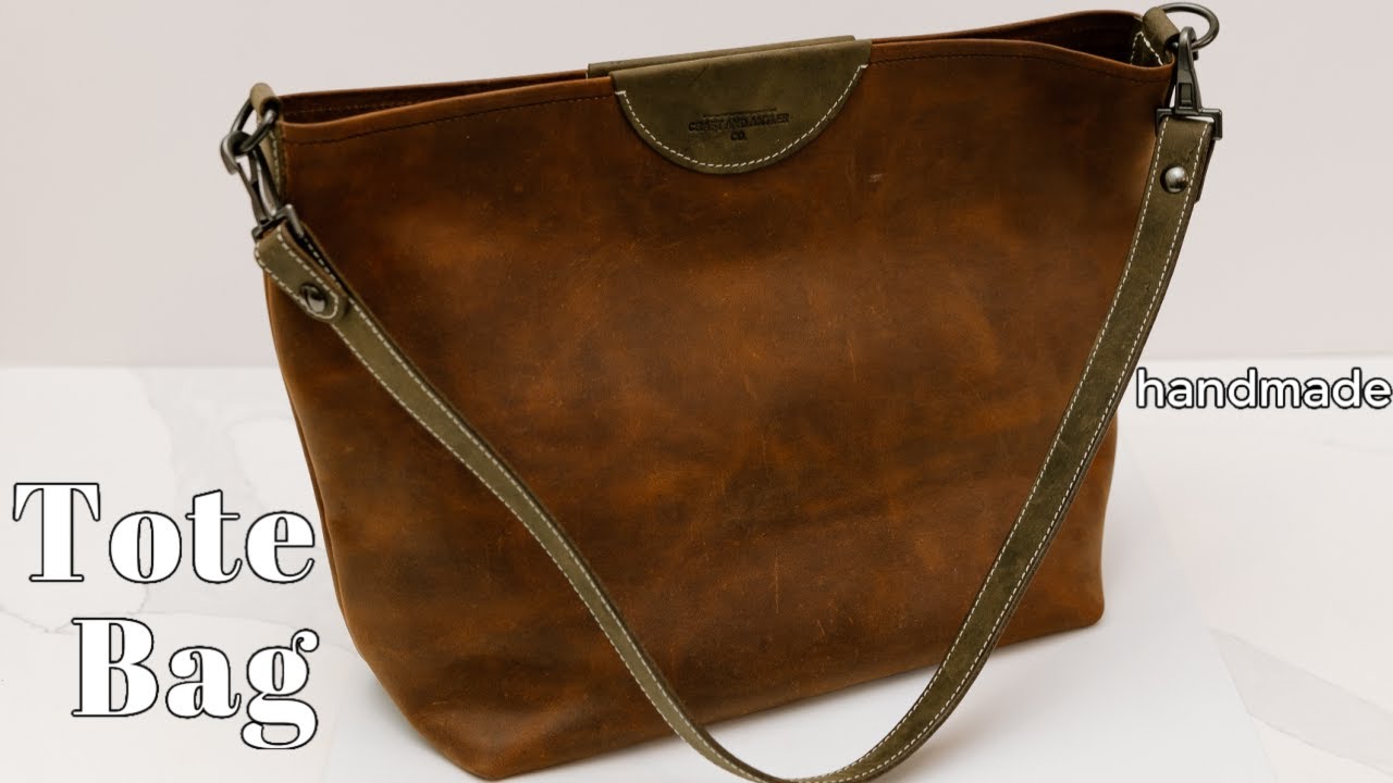 ASMR Make A Leather Tote Bag | Relaxing Project