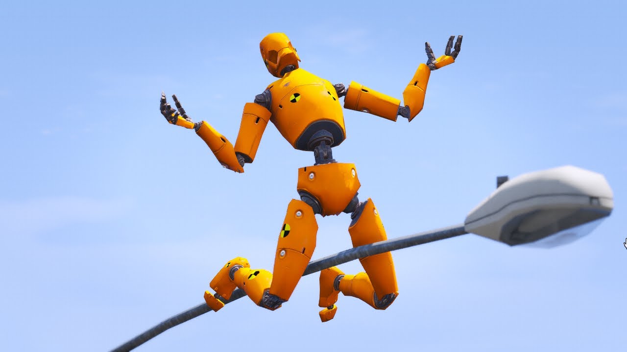 GTA 5 Crash Test Dummy Crazy Jumps & Funny Moments Ep.1