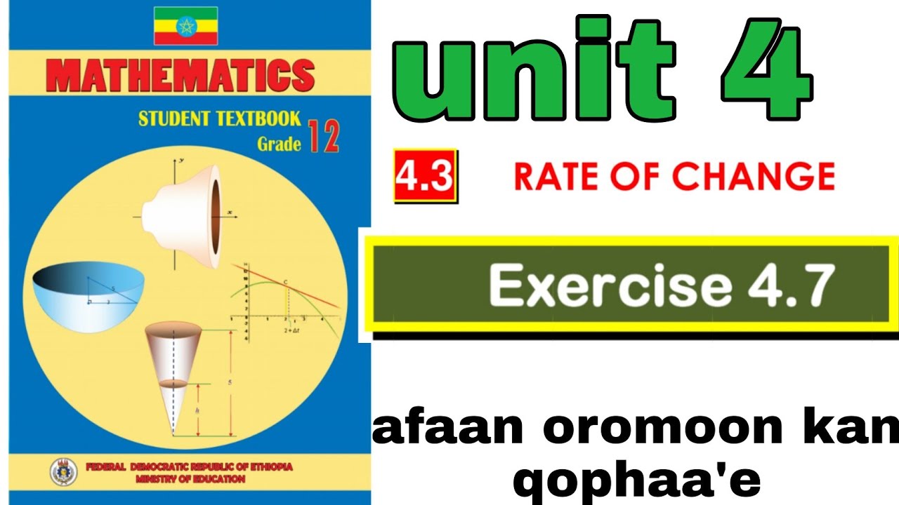mathematics grade 12 unit 4 Afaan oromoon kan qophaa'e