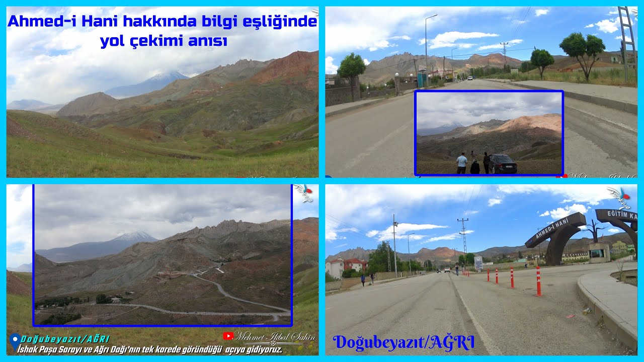 Ağrı - Doğubeyazıt'ta İshak Paşa Sarayı ve Ağrı Dağı'nın göründüğü açıya yol hatırası - Ahmed-i Hani