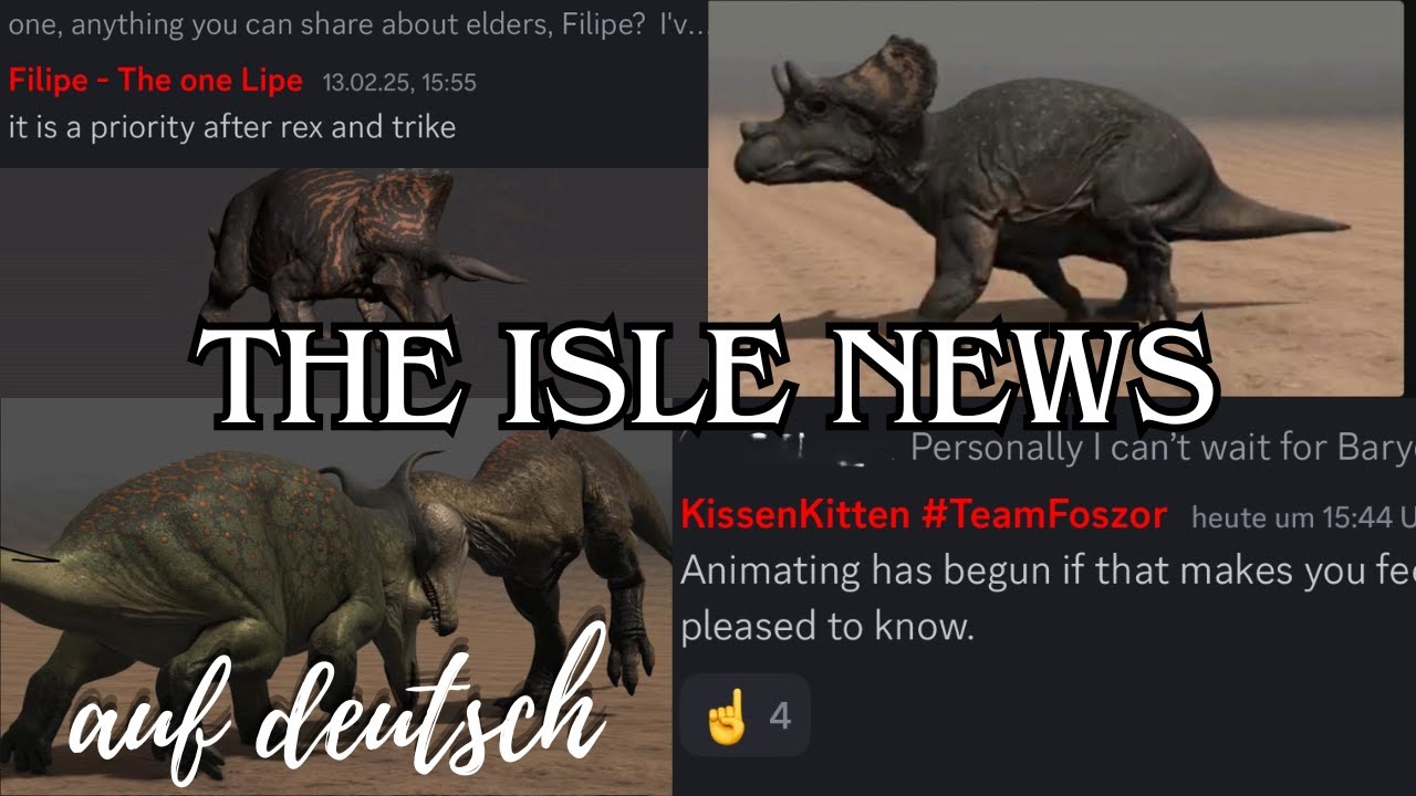 The Isle News #4 - auf DEUTSCH - Allo, Modding, Elders, Bary, Rex, Trike, Megalania, Herrera, HT