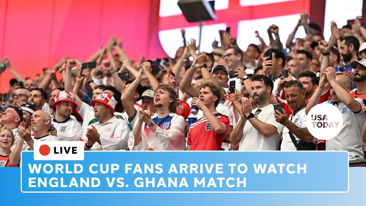 Live: 2026 FIFA World Cup fans in London watch England vs. Ghana match