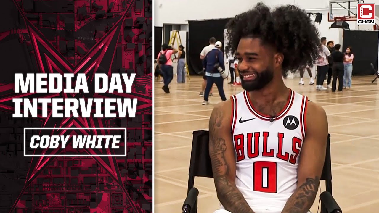 Coby White talks year six development, chemistry with Bulls' new pieces | Media Day 2024