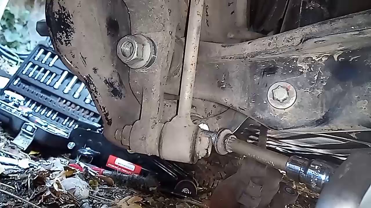 Mercedes E211 снятие заднего рычага подвески