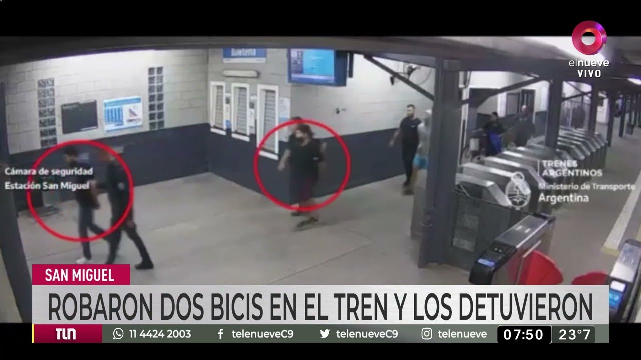 San Miguel: Así detuvieron a delincuentes que robaban bicicletas en el tren