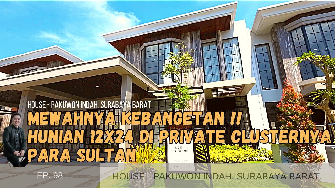 SUPER MEWAH !! RUMAH SULTAN 12x24 PAKUWON INDAH CLUSTER PALAZZATE !!