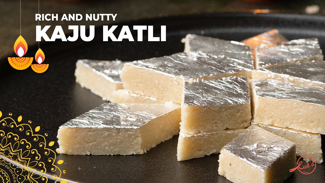 Kaju Katli Recipe | Easy Sweet Recipes | Indian Sweets | Diwali Sweet Recipes | Cashew Burfi | Cookd