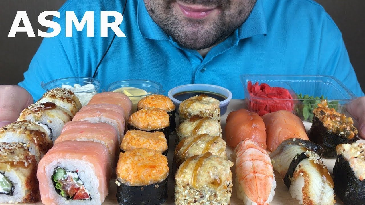 ASMR SUSHI FEAST Eating Sounds Mukbang ٭NO TALKING٭
