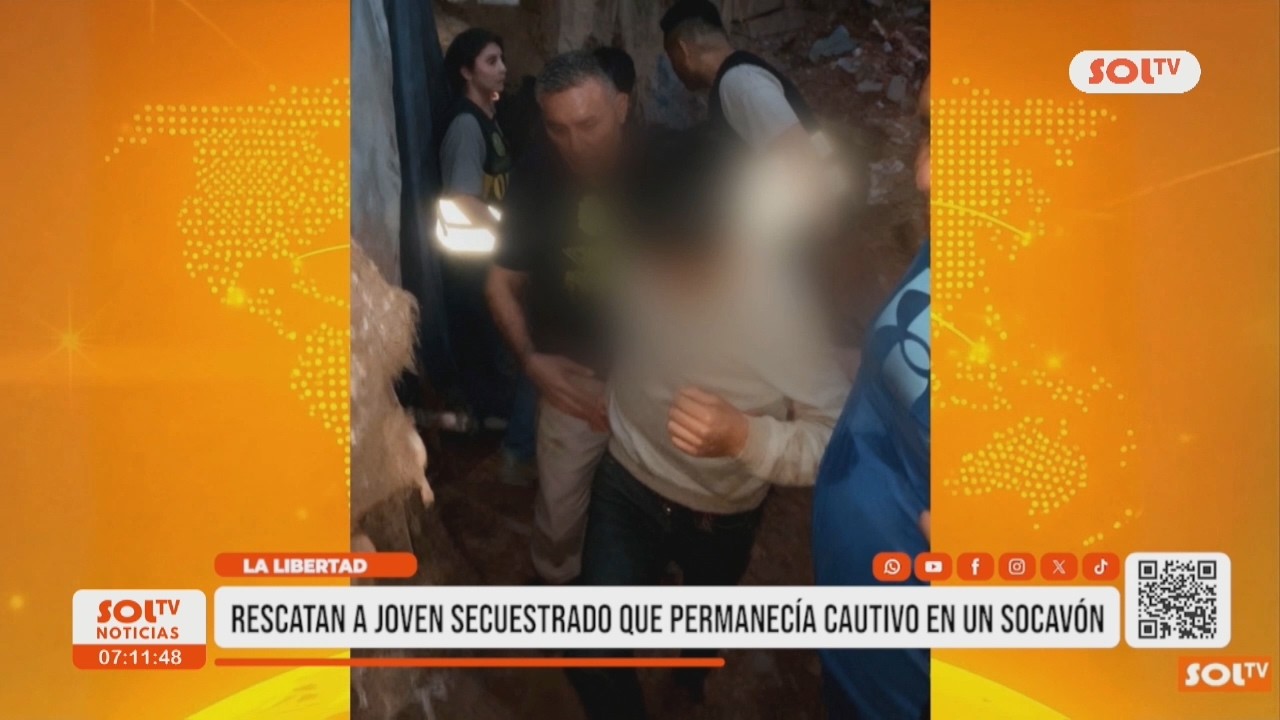 Rescatan a joven secuestrado en socavón de Huamachuco tras operativo policial