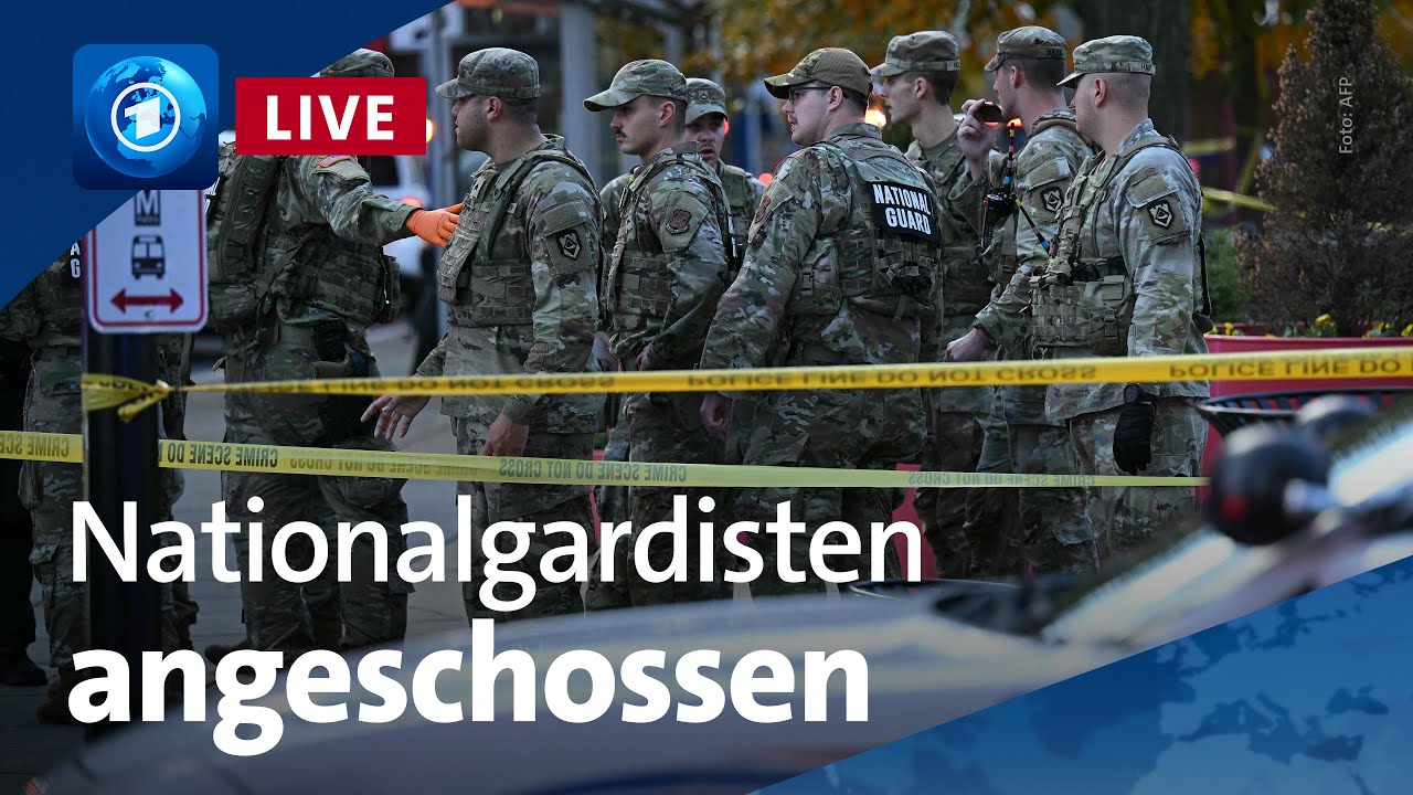 Sondersendung tagesschau24: Nationalgardisten am Wei&szlig;en Haus angeschossen