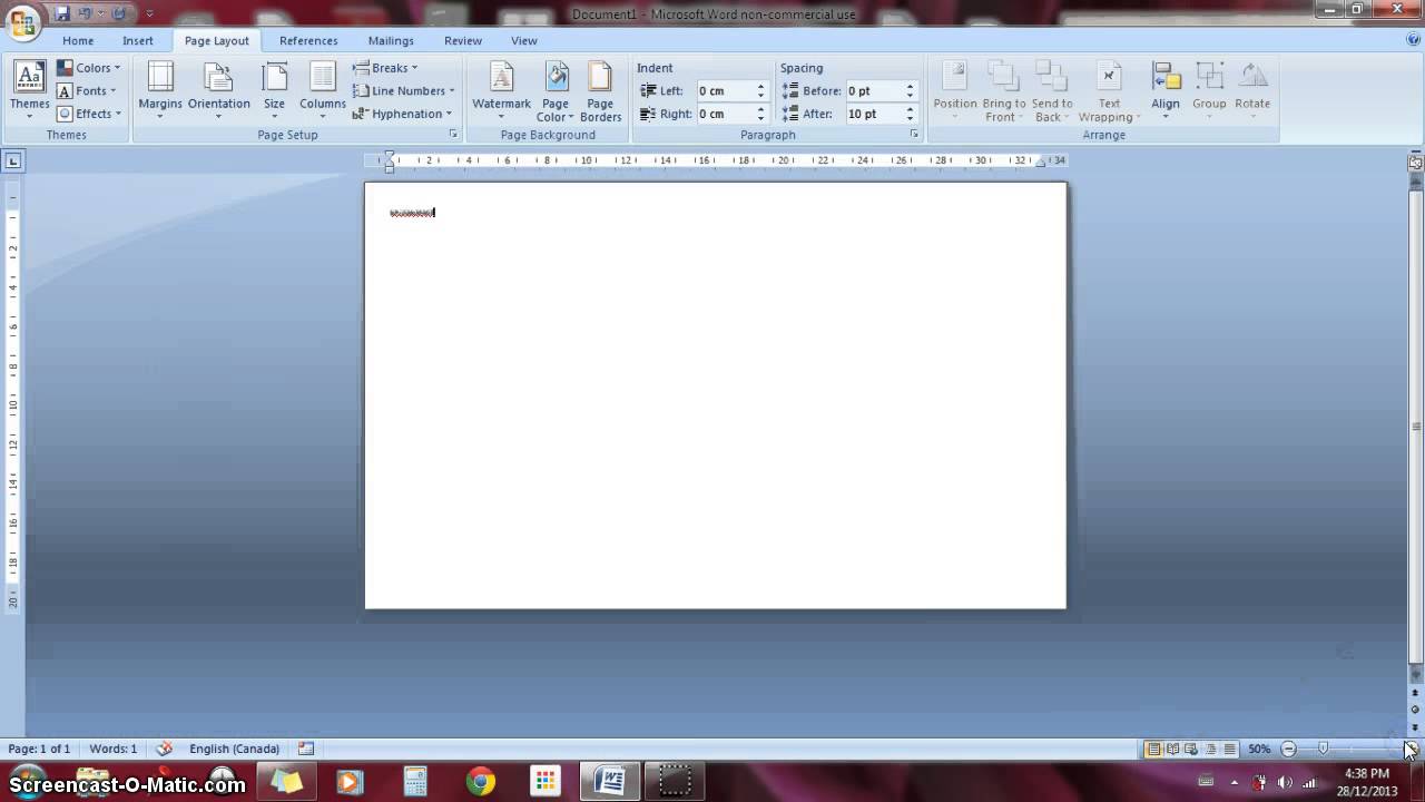 MS Word: Page Layout