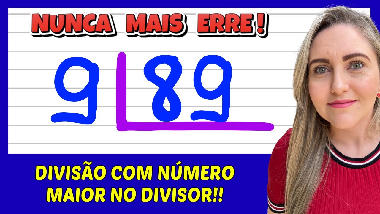 NUNCA MAIS ERRE DIVISÃO! APRENDA FAZER DIVISÃO COM 2 ALGARISMOS! VEM APRENDER MATEMÁTICA COM AMOR!