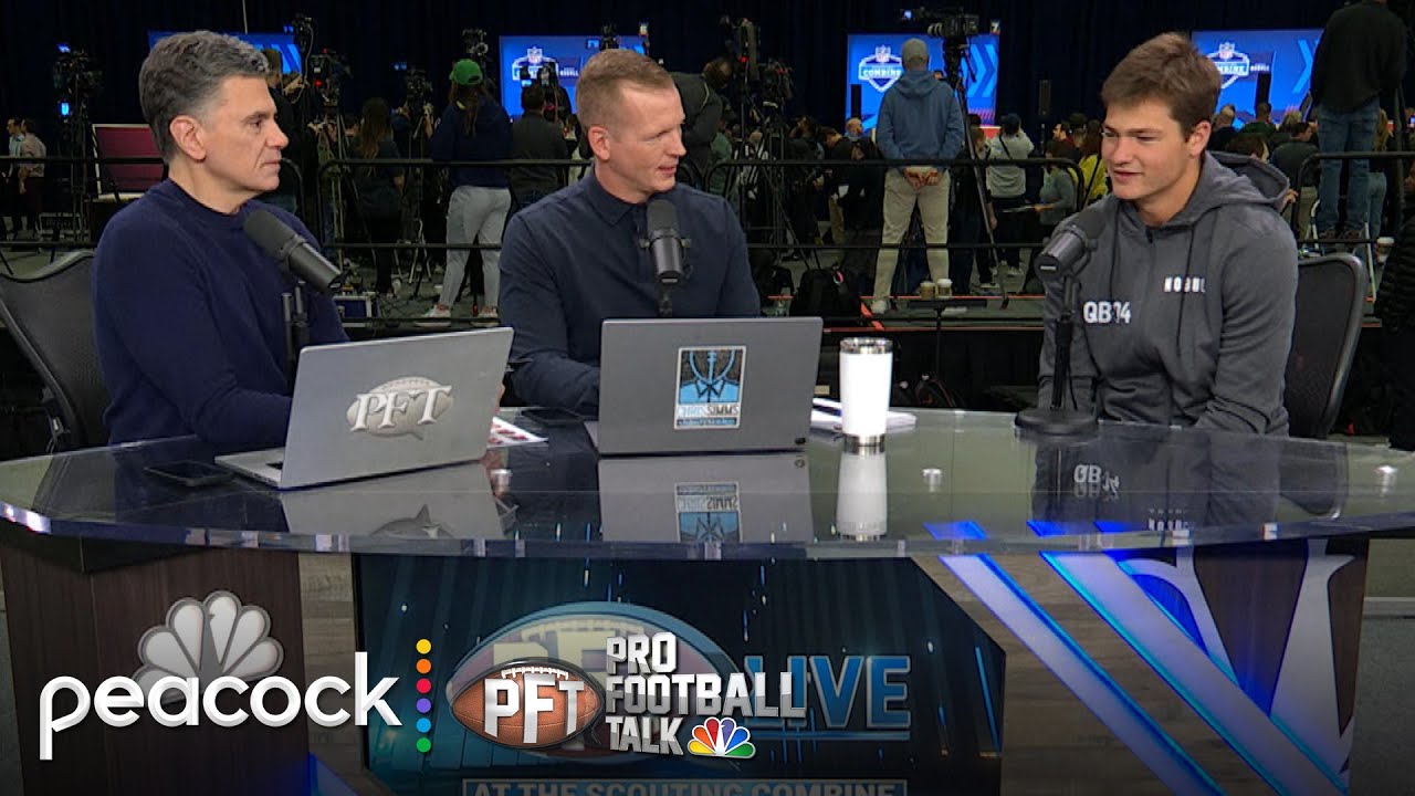 Drake Maye tells how Mack Brown got him to decommit from Alabama | Pro Football Talk | NFL on NBC