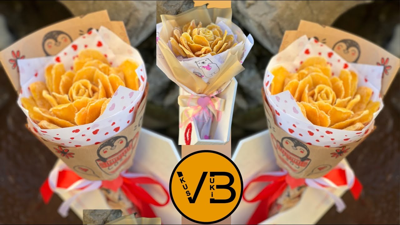 🌹Роза из сушёного манго / Dried mango rose VkusBuKi