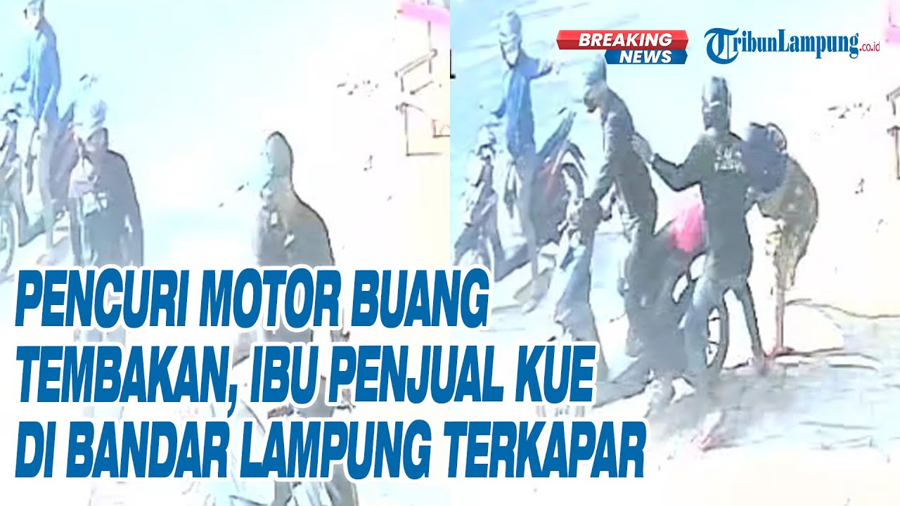 Breaking News - Pencuri Motor Buang Tembakan, Ibu Penjual Kue di Bandar Lampung Terkapar