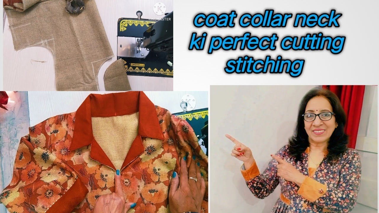 Coat collar without front open. sk fashion designer #panjabi suit design 