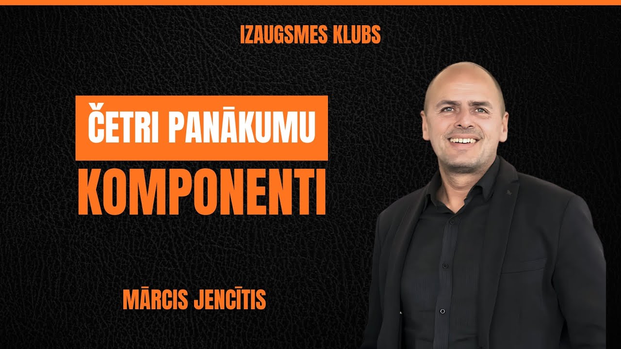 Mārcis Jencītis: Četri panākumu komponenti | Izaugsmes klubs