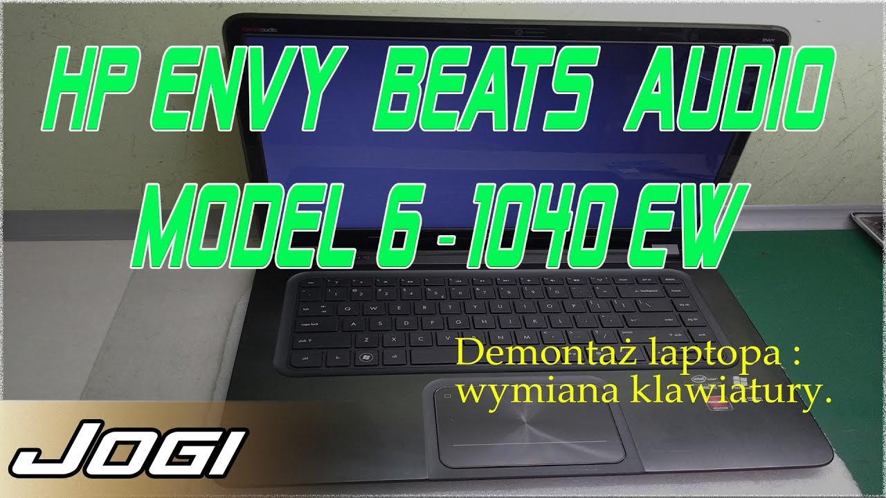 Hp Envy 6-1040ew Demontaż laptopa: dysku , płyty głównej, ramu, wymiana klawiatury / disassembly.