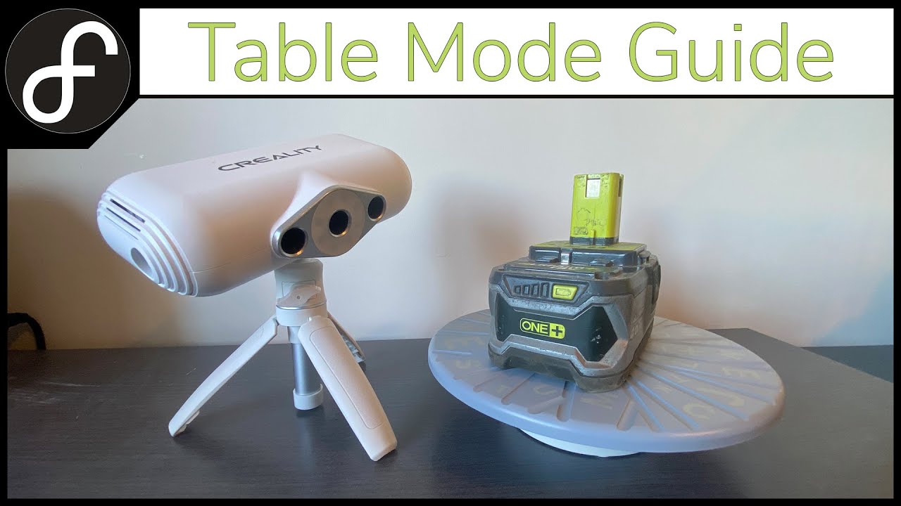 Creality CR Scan Lizard - Table Mode Guide