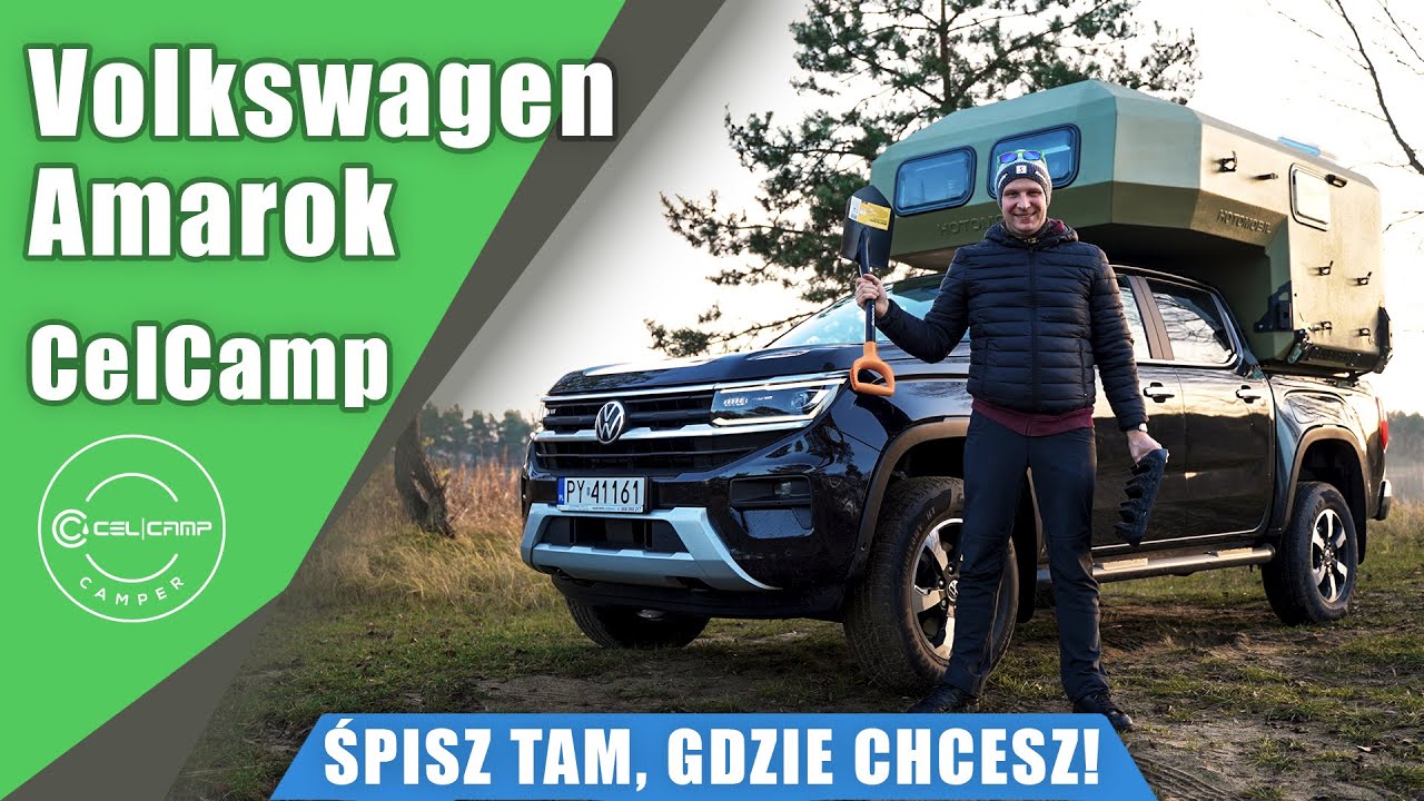 Volkswagen Amarok 3.0 TDI 2024 z Kapsułą Campingowa Celcamp. Śpisz tam, gdzie chcesz!