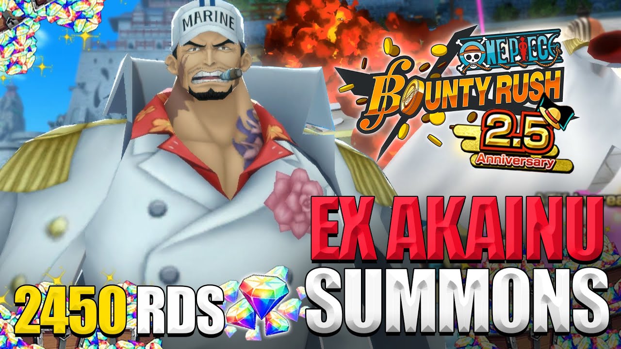 Fleet Admiral Akainu EX Sakazuki 2.5 Anniversary Summons | 2450 RDS + Guaranteed Tickets | OPBR