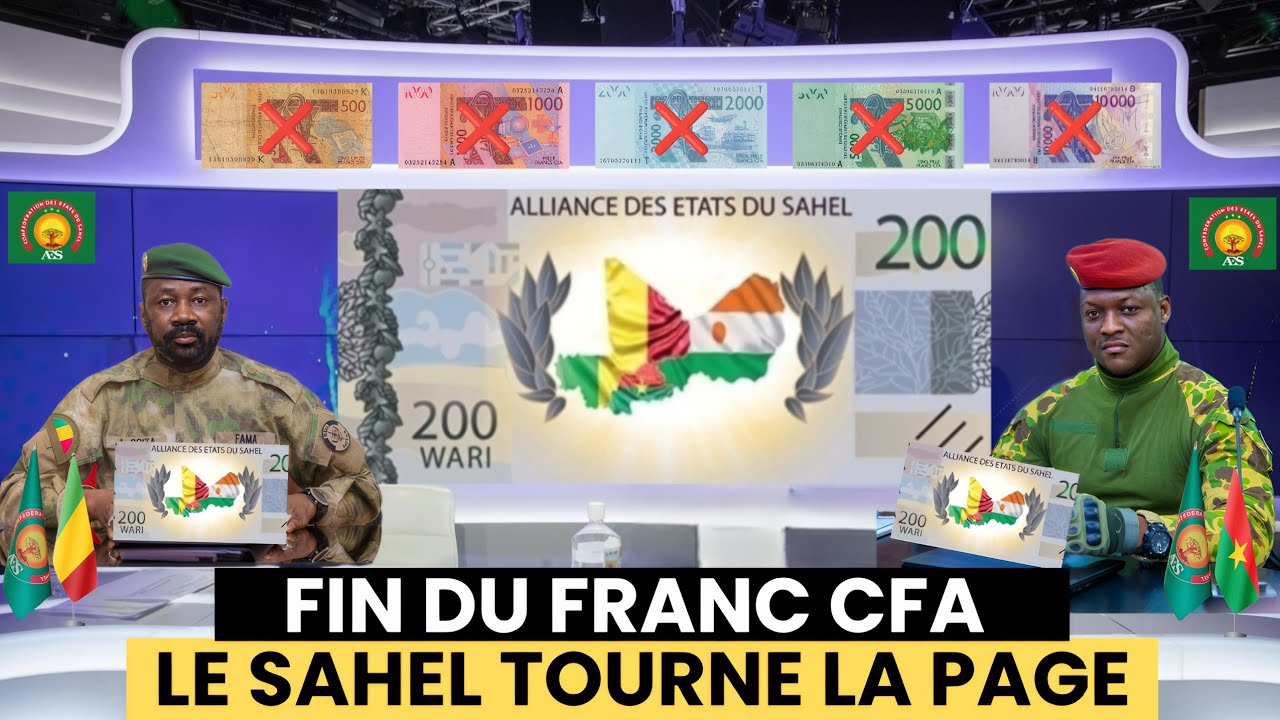 FIN DU FRANC CFA : L&rsquo;AES LANCE SA MONNAIE SOUVERAINE ET D&Eacute;FIE LA FRANCE 