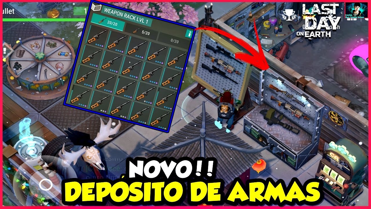 ●O MELHOR ITEM PARA A BASE! NOVO DEPÓSITO DE ARMAS FINALMENTE 👁 ATUALIZAÇÃO Last Day On Earth UPDATE
