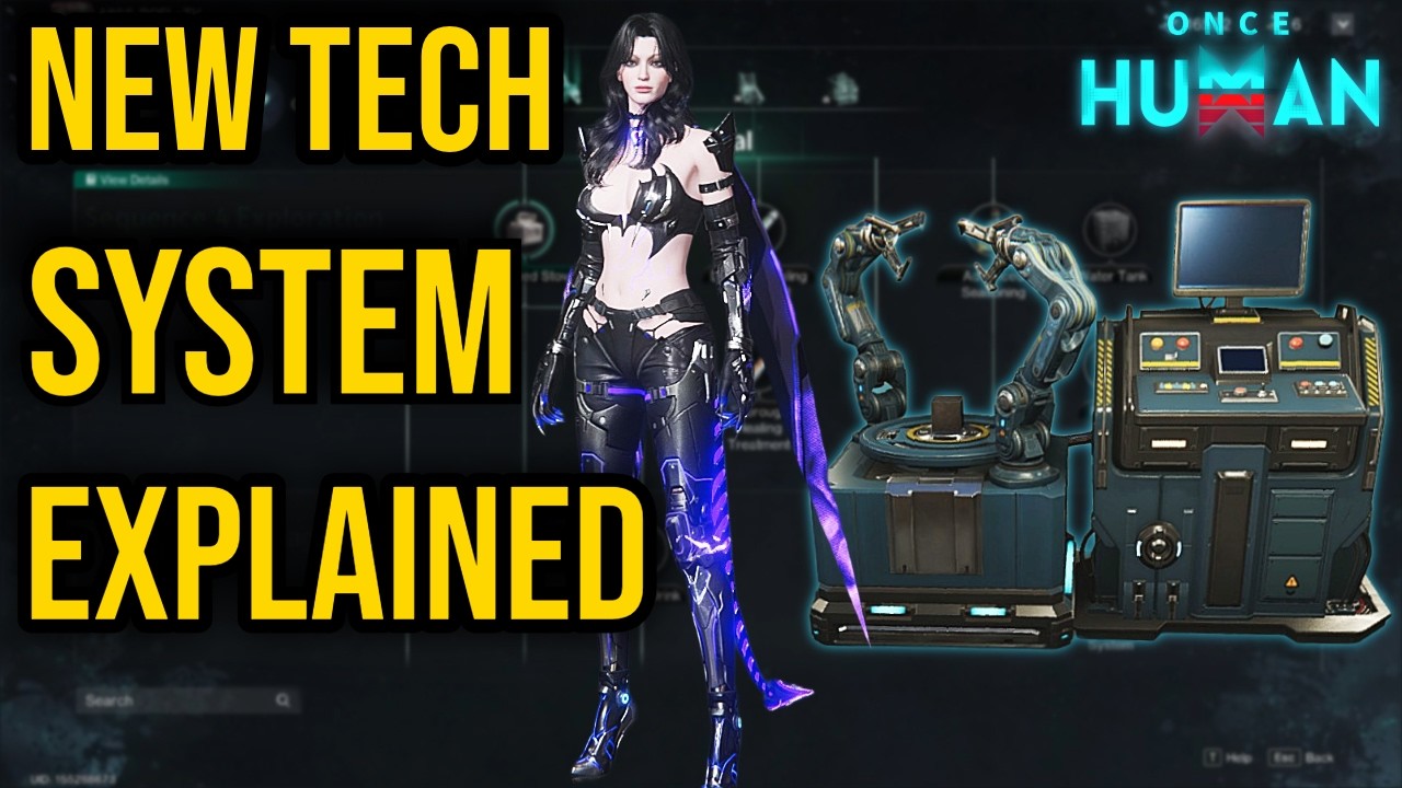 NEW Once Human Update: Tech System Explained 🔧 How to Unlock Techs FAST | Once Human