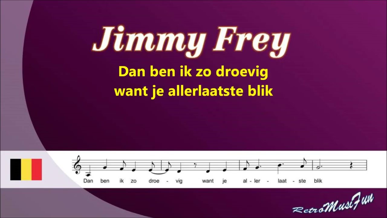 Jimmy Frey - Niemand weet hoeveel ik van je hou - karaoke
