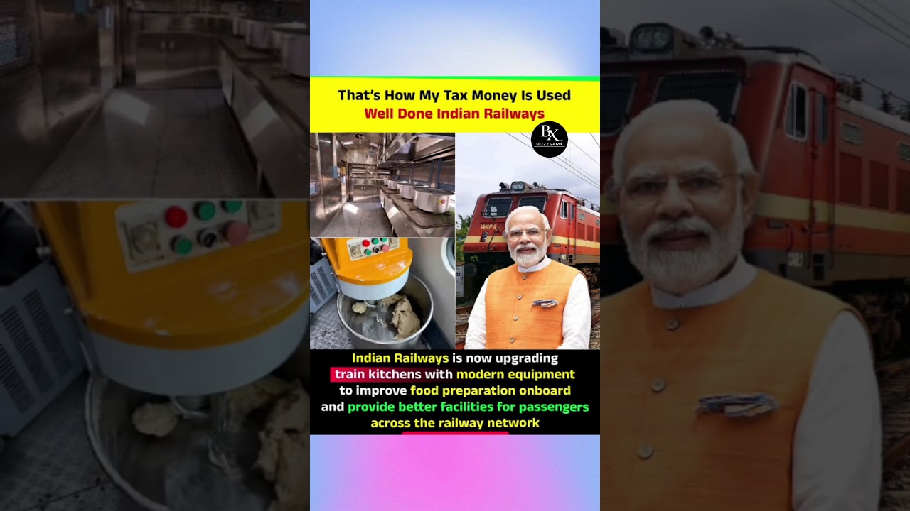 Indian Railways&rsquo; Amazing Kitchen Upgrade#indianrailway #news #trending