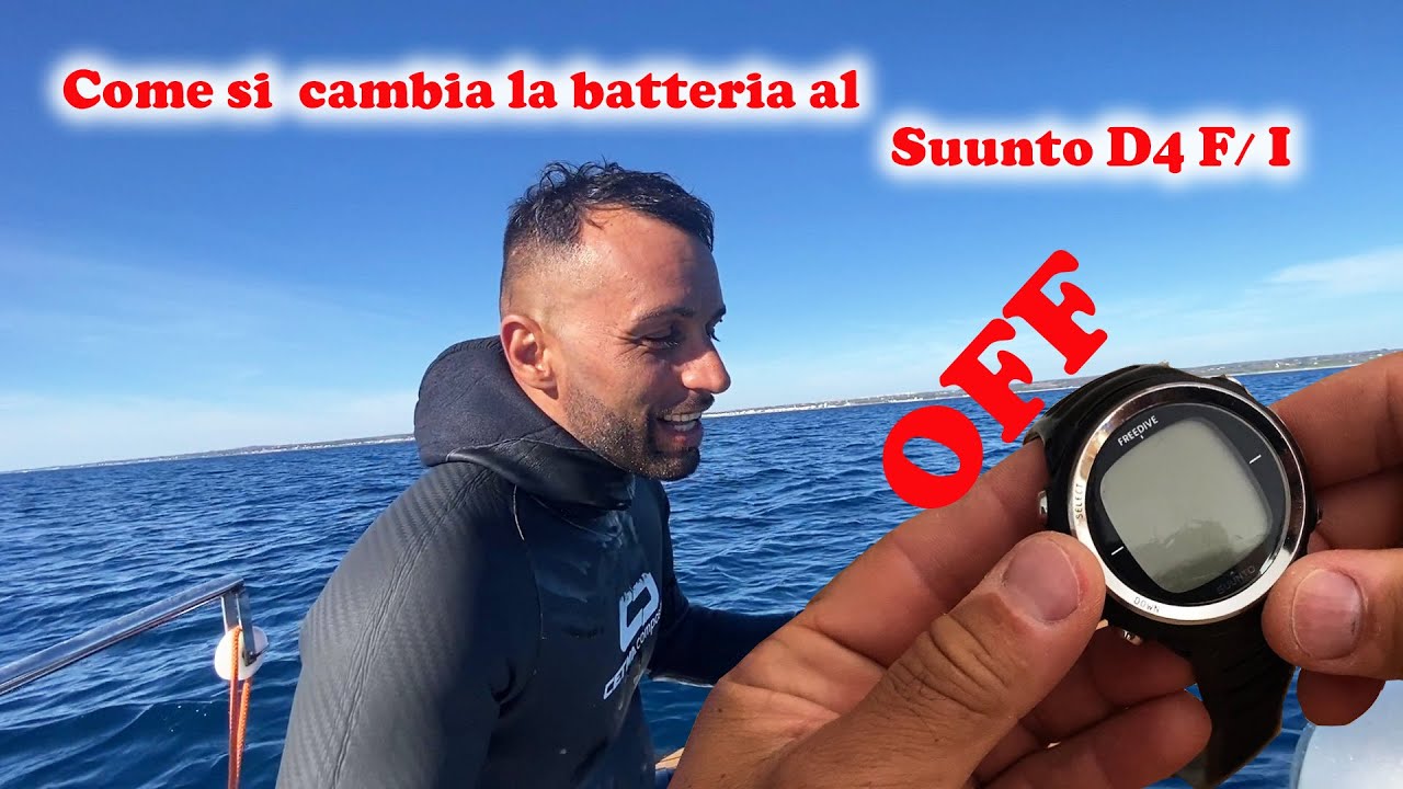Come si cambia la batteria al SUUNTO D4 F/i